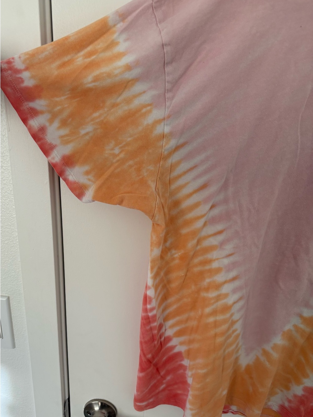 Grateful Dead Pink Orange Red Tie-Dye Short Sleeve Tee - Picture 5 of 8